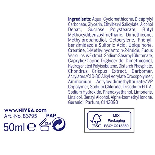 Nivea Q10 + Anti-Arrugas Crema de día de textura ligera Normales y Mixtas 50ml