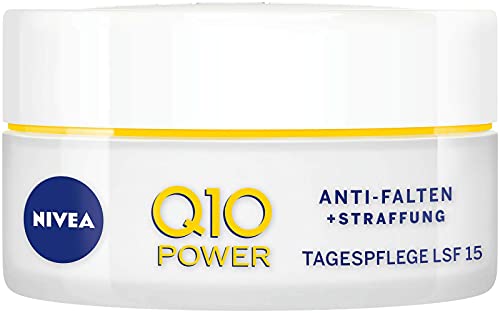 NIVEA Q10 Power - Crema de día antiarrugas y reafirmante para una piel más lisa y joven, crema de día con SPF 15, 2 unidades (2 x 50 ml)