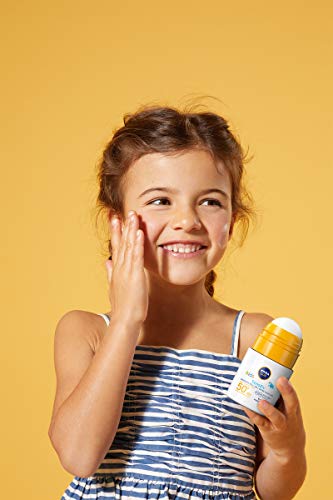 NIVEA SUN Kids Sensitiv protección solar en barra 2 unidades (2 x 50 ml), crema solar con SPF 50+, práctica loción solar para la piel sensible de los niños