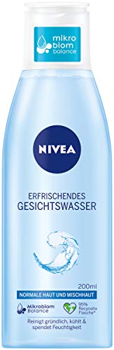 NIVEA Tónico facial refrescante para pieles normales y mixtas (200 ml), tonificador facial que revitaliza y refresca la piel, proporciona una hidratación intensa.