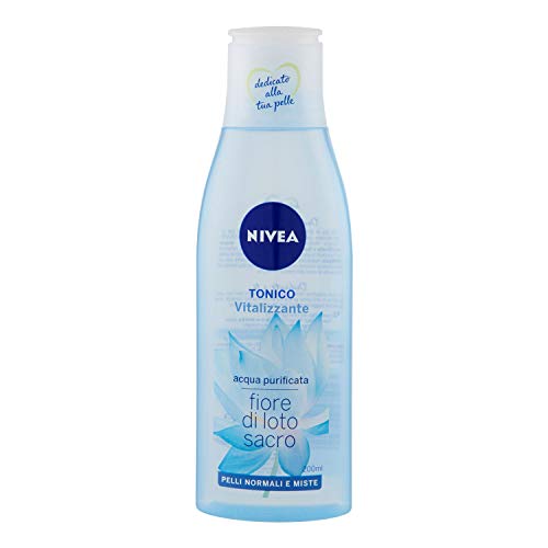 Nivea Tónico Vitalizante 200 ml Agua purificada Flor de Loto Sagrado - Pieles normales y mixtas