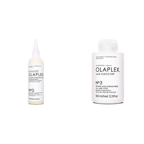 No. 0 Tratamiento intensivo de fijación de enlaces + Olaplex No. 3 Perfeccionador del Cabello, Tratamiento Reparador