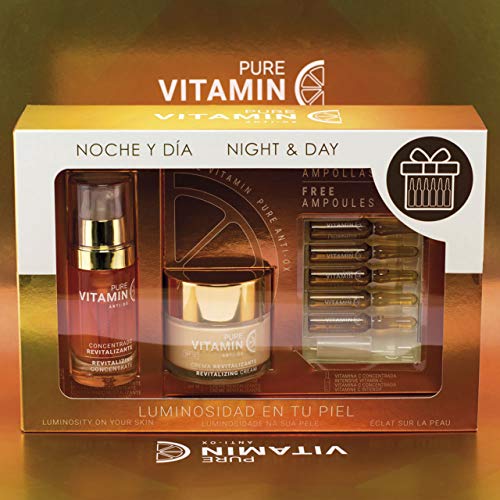 Noche y Día Pack Serum Concentrado Iluminador, Crema Antioxidante de Día y Concentrado Multivitamínico, 30 + 60 + 5 x 2 ml