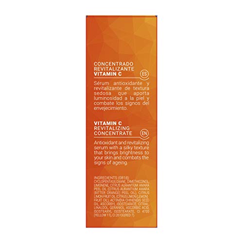 Noche Y Día Serum Concentrado Revitalizante Con Vitamina C Antioxidante - Pure Vitamin Anti-Ox, Sérum Iluminador Facial, 30 Mililitro