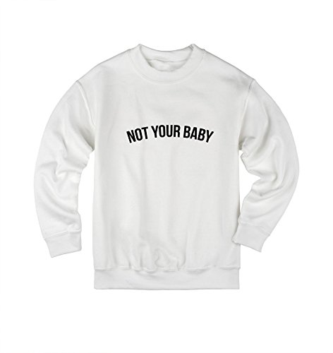 Not Your Baby Zoella - Sudadera para mujer Blanco blanco S