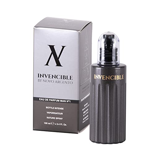 Novo Argento Perfumes Hombre. 100 ml INVENCIBLE Parfums Eau de Parfum Larga Duracion Perfect Man Regalo Navidad Chico Aroma Fresco Perfume Intenso Fragrancias Hombre