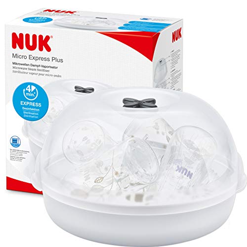 NUK 10256444 - Micro Express Plus Esterilizador de microondas para biberones