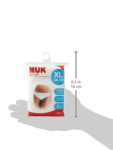 NUK braga 4 braguitas desechables (talla XL), color blanco