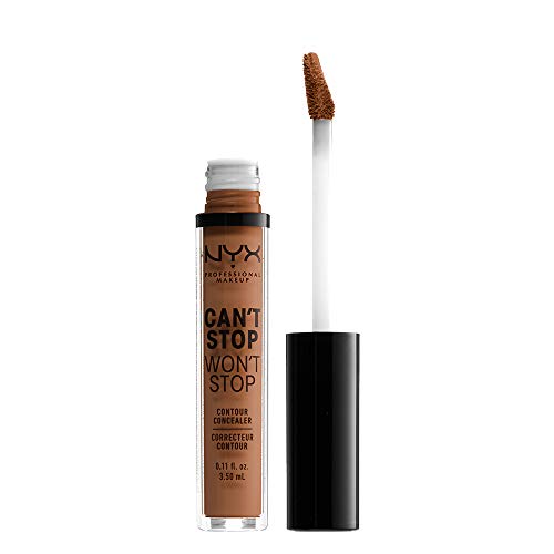 Nyx Professional Makeup Corrector No Comedogénico, Waterproof Y De Larga Duración Can'T Stop Won'T Stop 24H Tono 15.7 Warm Caramel Para Pielesoscuras