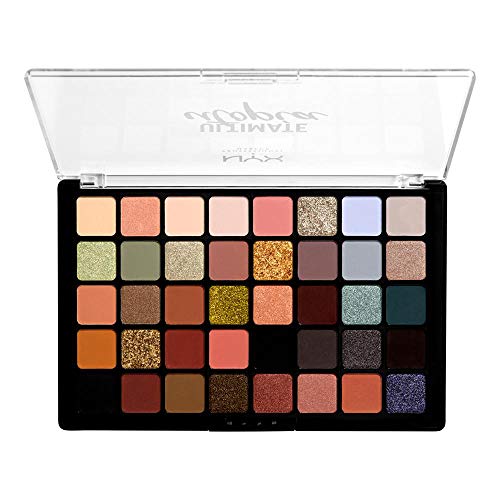 NYX Professional Makeup Paleta de sombras de ojos Ultimate Shadow Palette, Pigmentos compactos, 40 tonos mates, satinados y metalizados, Tono: Utopia