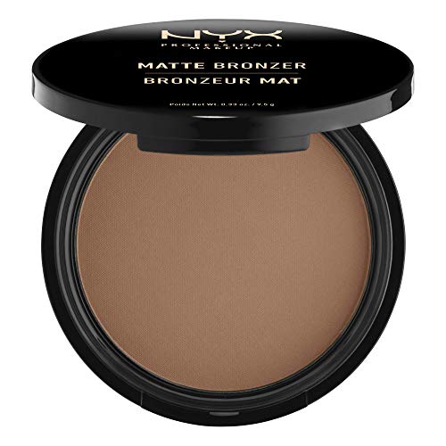 NYX Professional Makeup Polvos bronceadores Matte Bronzer, Polvos compactos, Sin brillos, Fórmula vegana, Tono: Deep