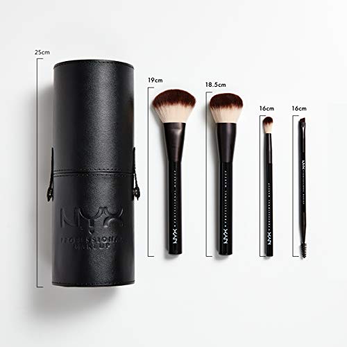 NYX PROFESSIONAL MAKEUP Set de 5 Brochas Pro y Neceser 404 g (3600551028323)