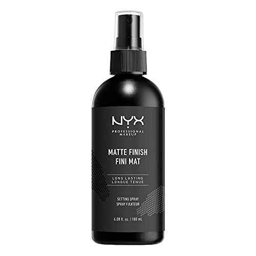 NYX Professional Makeup Spray fijador Makeup Setting Spray, Larga duración, Fórmula vegana, Acabado mate, Formato Maxi 180 ml