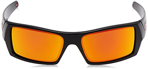 OAKLEY Gascan 901444, Gafas de Sol para Hombre, Negro (Polished Black/Ruby), 60