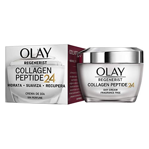 Olay Regenerist Collagen Peptide24 Crema de Día Sin Perfume, Revela Una Piel Fuerte y Luminosa en 14 Días