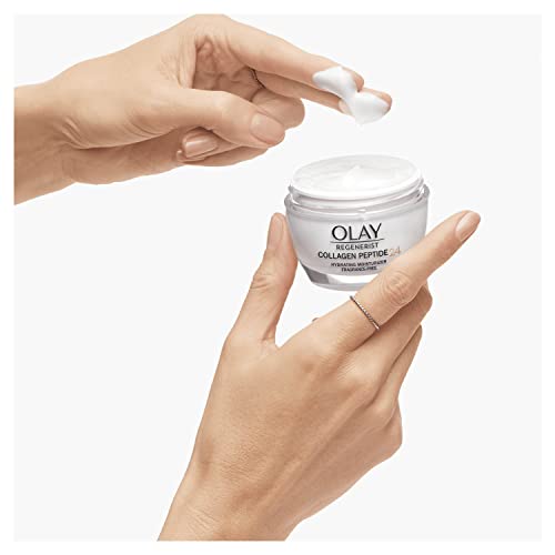 Olay Regenerist Collagen Peptide24 Crema de Día Sin Perfume + Sérum de noche, Sérum retinol sin fragancia para una piel suave y radiante