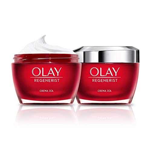 Olay Regenerist Crema Facial De Día, Pack x 2 Uds, Fórmula Con Ácido Hialurónico, Vitamina B3 Y Niacinamida, 24H De Hidratación, 100 ml