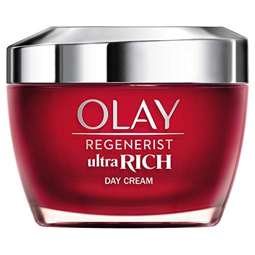 Olay Regenerist Ultra Rich Crema De Día, Textura Rica No Grasa, Con Vitamina B3, Péptidos Y Manteca De Karité , 50 ml