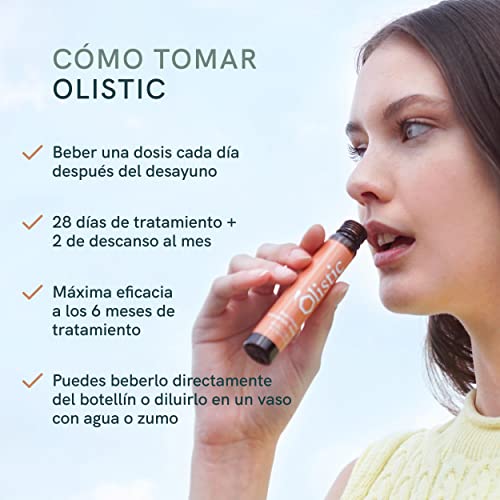 Olistic for WOMEN - 28 Ampollas de Tratamiento Anticaída Cabello para Mujer - Fortalece las Fibras Capilares y ayuda a prevenir la Caída de Pelo - 100% Natural, Vegano, Sin gluten y GMO Free