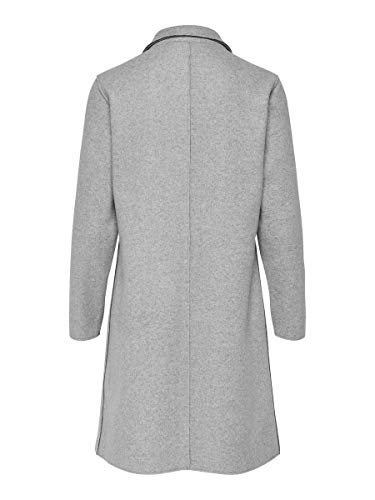 Only Onlcarrie Mel Coat Otw Abrigo, Light Grey Melange, 40 EU para Mujer