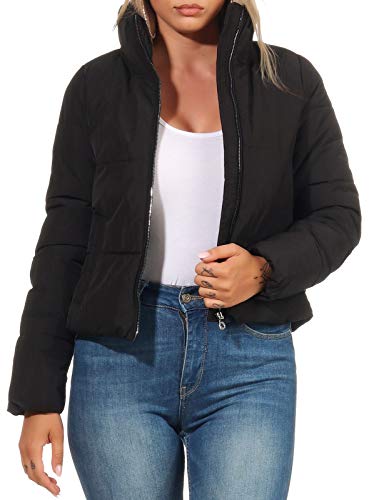 Only Onldolly Otw Noos-Chaqueta Corta Acolchada, Negro, XL para Mujer