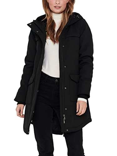 Only Onlmaastricht Otw Noos-Parka Chaquetas, Negro, M para Mujer