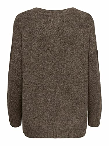 Only Onlnanjing Knt Noos-Jersey (Talla L/S) Suéter, Major Brown, S para Mujer