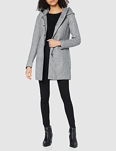 Only Onlsedona Light Coat Otw Noos Chaqueta, Dark Grey Melange, M para Mujer