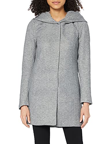 Only Onlsedona Light Coat Otw Noos Chaqueta, Dark Grey Melange, M para Mujer