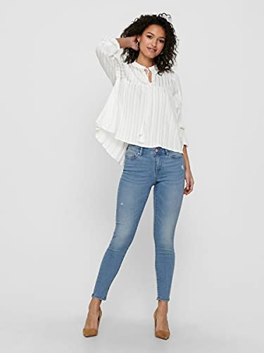 Only Onlwauw Life Mid SK DEST Bj759 Noos Jeans, Denim Light Medium Blue Denim, S para Mujer