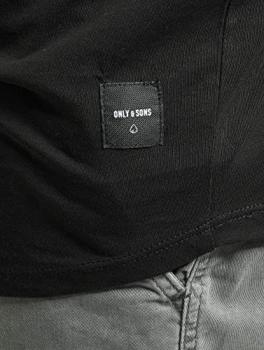 Only & Sons Onsmatt Longy SS tee Noos Camiseta, Negro (Black Black), Large para Hombre