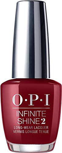 OPI Infinite Shine - Esmalte de Uñas Semipermanente a Nivel de una Manicura Profesional, 'Malaga Wine’ Color Rojo - 15 ml