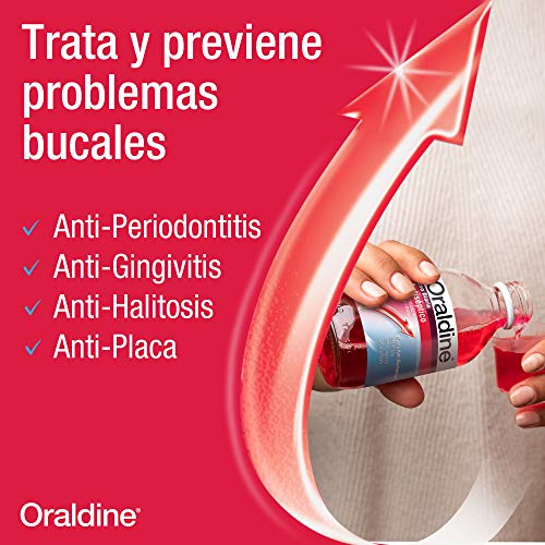 Oraldine Antiséptico, Colutorio De Uso Diario Con Doble Poder Antibacterial, 400 ml