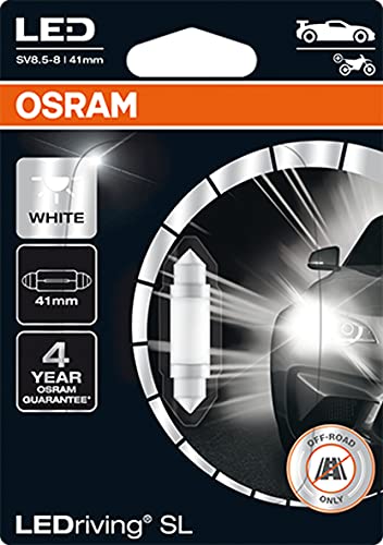 OSRAM BOMBILLA AUXILIARES LEDRIVING SL W21/5W (41mm) SV8.5-8 12V 5W, blanco