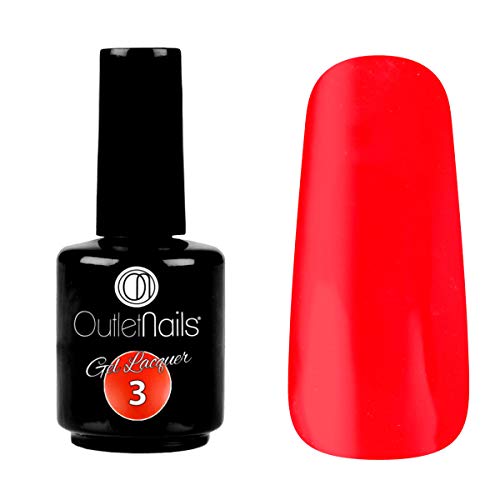 Pack Esmaltes Semipermanentes 5uds de Outlet Nails Gel Lacquer 15ml | Colores Nº 3, 11, 12, 24, 36