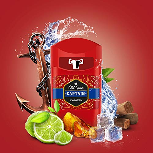 PACK X4 Old Spice Captain Desodorante en Barra para Hombres, 50 ml