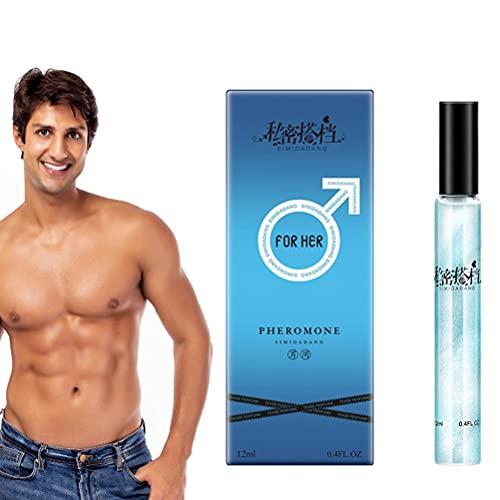 PAIQIU Perfume de feromonas, Fragancia Atractiva de feromonas para Mujeres, Hombres, Perfume romántico, 12 ml