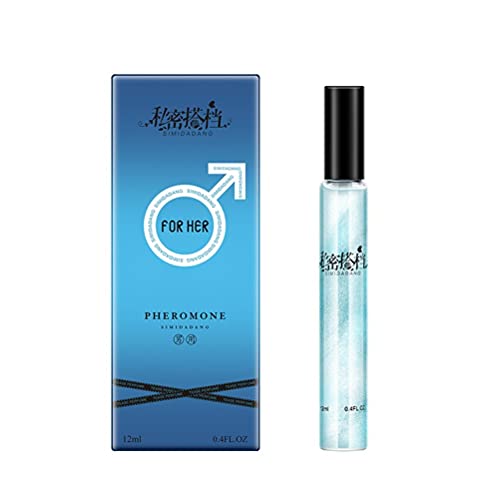 PAIQIU Perfume de feromonas, Fragancia Atractiva de feromonas para Mujeres, Hombres, Perfume romántico, 12 ml