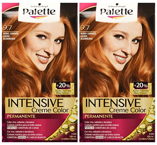 Palette Intense - Tono 9.7 Rubio Cobrizo - 2 uds - Coloración Permanente - Schwarzkopf