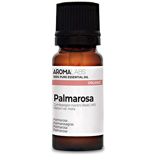 Palmarosa BIO - 10ml - Aceite esencial 100% natural y BIO - calidad verificada por cromatografía - Aroma Labs