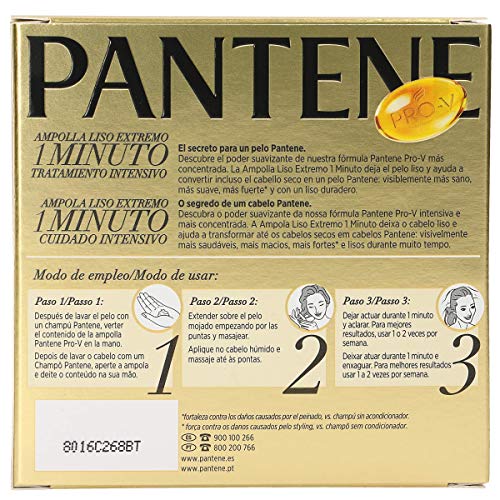 Pantene Pro-V Suave & Liso Ampollas Rescate, 3 x 15ml