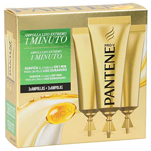 Pantene Pro-V Suave & Liso Ampollas Rescate, 3 x 15ml