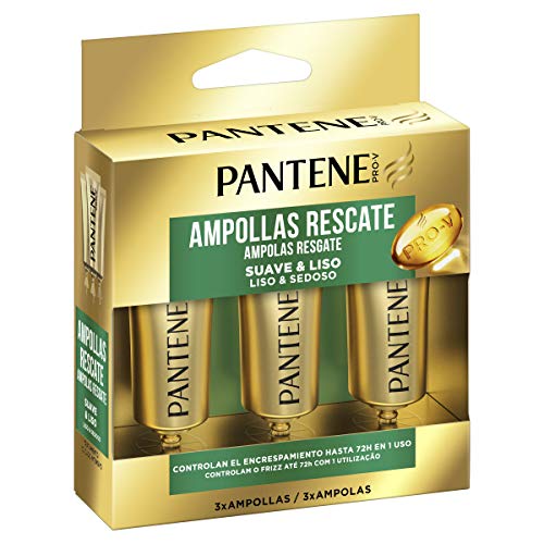 Pantene Pro-V Suave & Liso Ampollas Rescate, 3 x 15ml