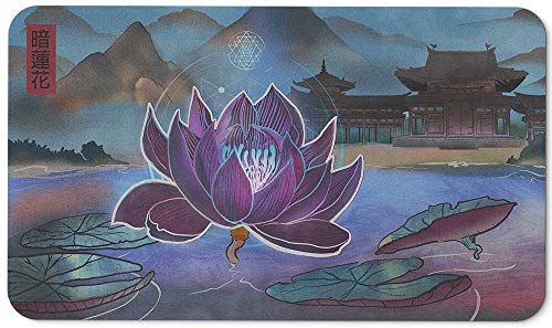 Paramint Dark Lotus - Alfombra de Juego MTG - Compatible con tapete de Juego Magic The Gathering - Juega a MTG, YuGiOh, Pokemon, TCG - Diseños Originales y Accesorios