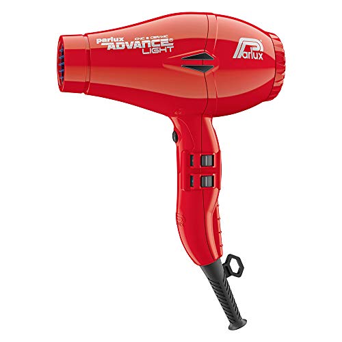 Parlux Advance Light - Secador de pelo ionico, Rojo