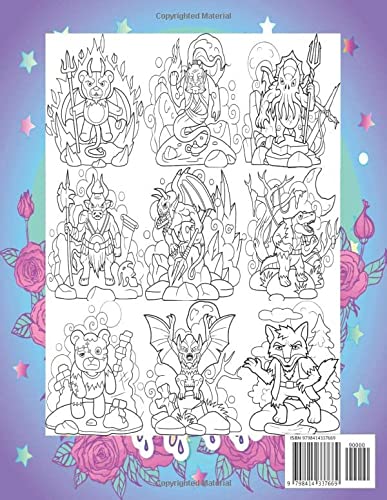 Pastel Goth: An Adult Coloring Books With Fantasy Creepy Funny Monsters and Mythology Fantasy Coloring Book for Adults, Pastel Goth Coloring Book with ... for Stress Relieving Coloring Book for women