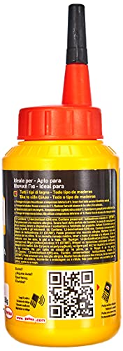 Pattex Cola para madera , de rápido secado y con un acabado transparente, 250 gr