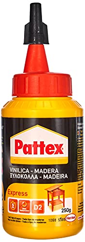 Pattex Cola para madera , de rápido secado y con un acabado transparente, 250 gr