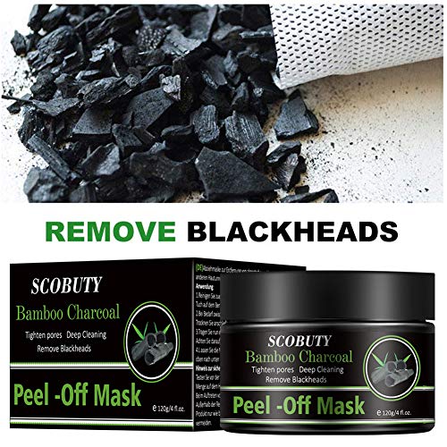 Peel Off Mask,Mascarilla Puntos Negros,Mascarillas Exfoliantes y Limpiadoras,Mascarilla Exfoliante Facial,Black Mask, Deep Cleansing Mascarilla