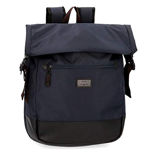 Pepe Jeans Lambert Mochila Adaptable para Portátil 15,6" Azul 33x44x15 cms Poliéster 21.78L